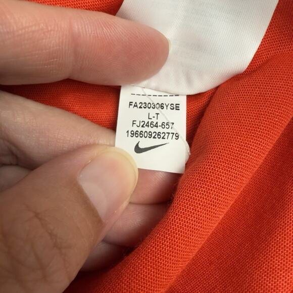 Nike Training Dri-FIT T-Shirt Mens Large Tall Red FJ2464-657 Short Sleeve - Picture 6 of 8